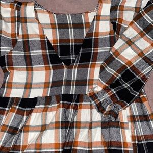 Honey’s Blowtorch Flannel Long-sleeve Dress